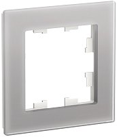 Рамка универсальная Systeme Electric AtlasDesign Nature 1-м. стекло алюминий